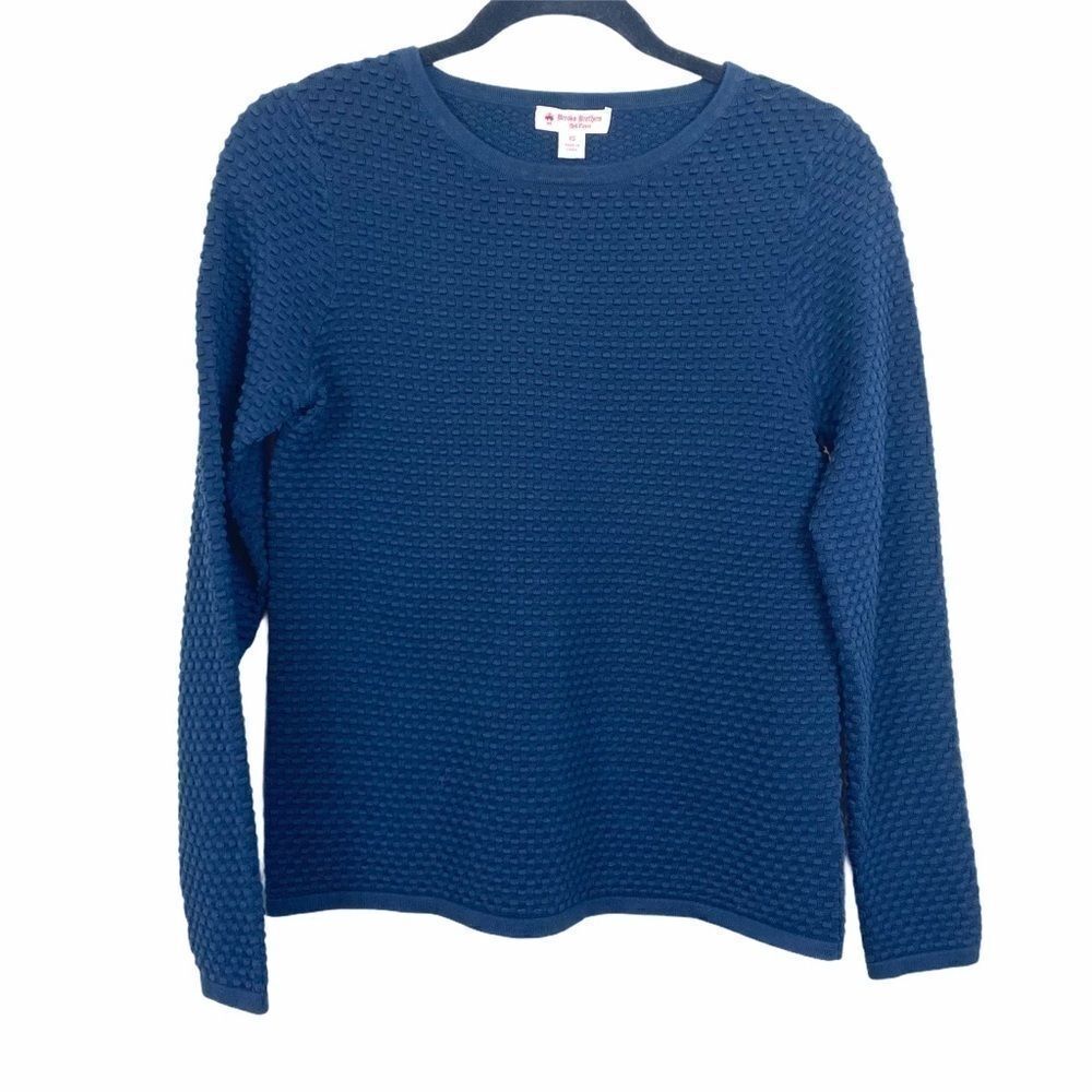 Brooks Brothers navy cable knit sweater